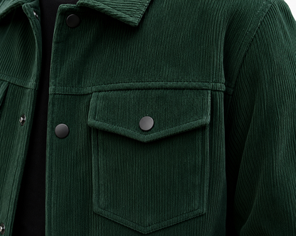 Luca Corduroy Jacket - ribbel structruur met 2 borst zakken