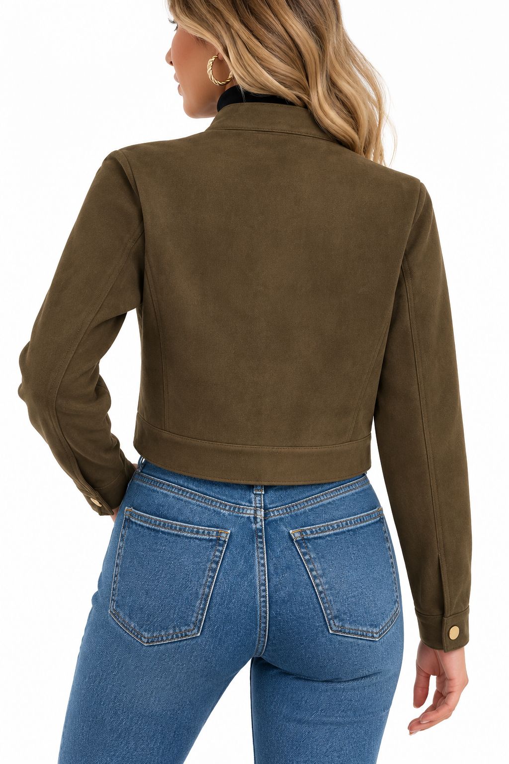 Mila Damenjacke – stilvoll mit 2 Brusttaschen mit Verschlussknöpfen