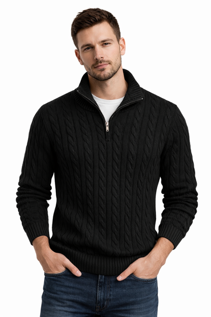 Mateo trui - tijdloze trui met gekabeld patroon