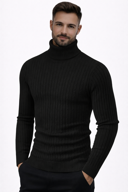 Rene coltrui - rlrgante trui met gelijnd patroon