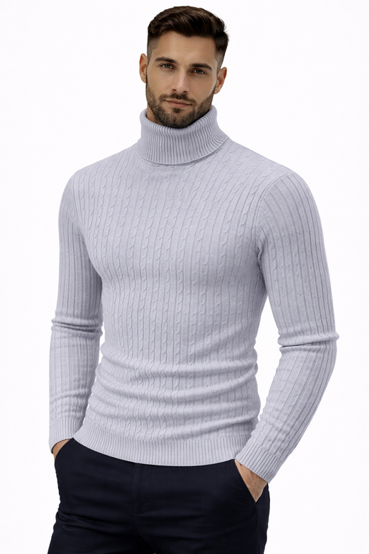 Rene coltrui - rlrgante trui met gelijnd patroon