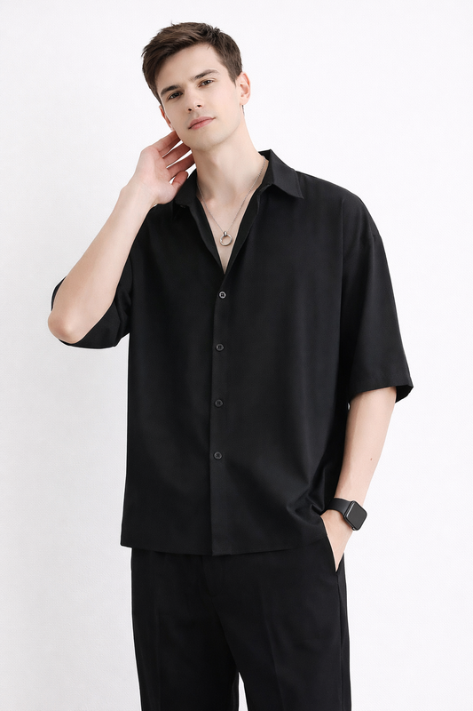 Glenn oversized hemd -  linnen stof met comfotabele strech