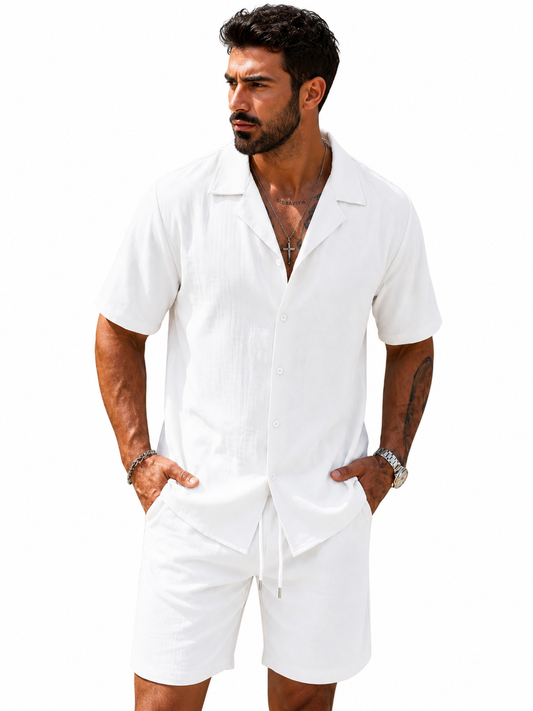 Vince luxe shirt - linnen stof  met v- hals