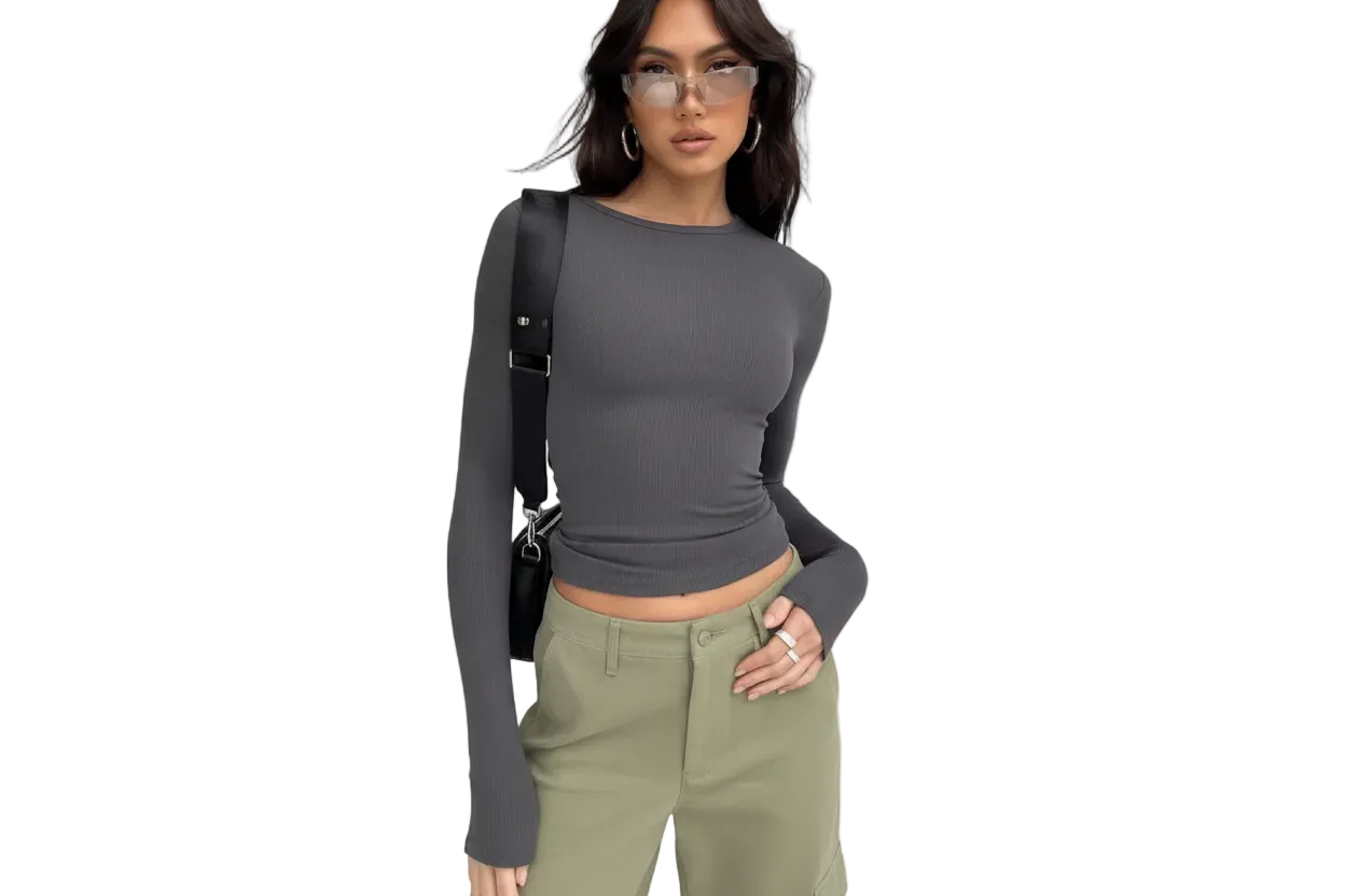 Nina  T-shirt - comfortabele en zachte t-shirt met lange mouwen